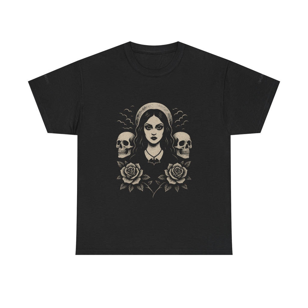 Gothic Rose & Skull Tee