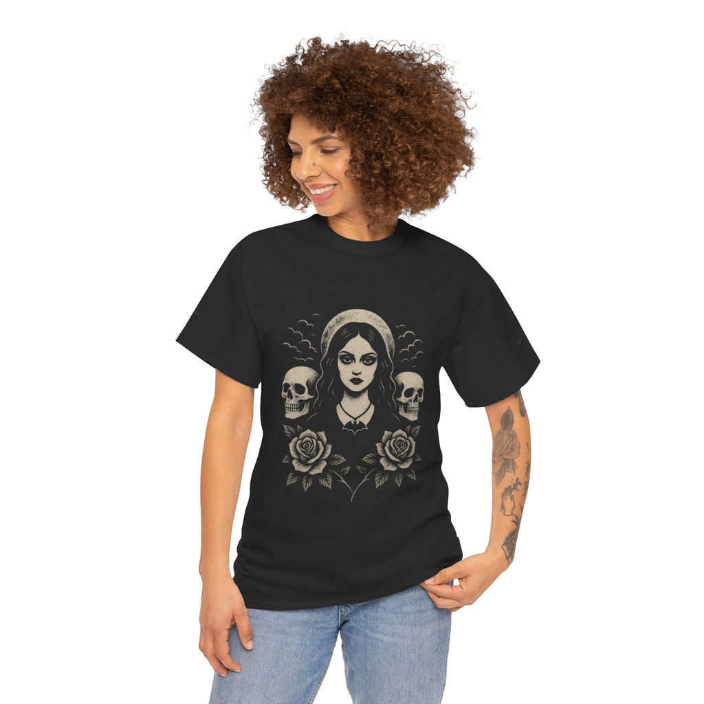 Gothic Rose & Skull Tee