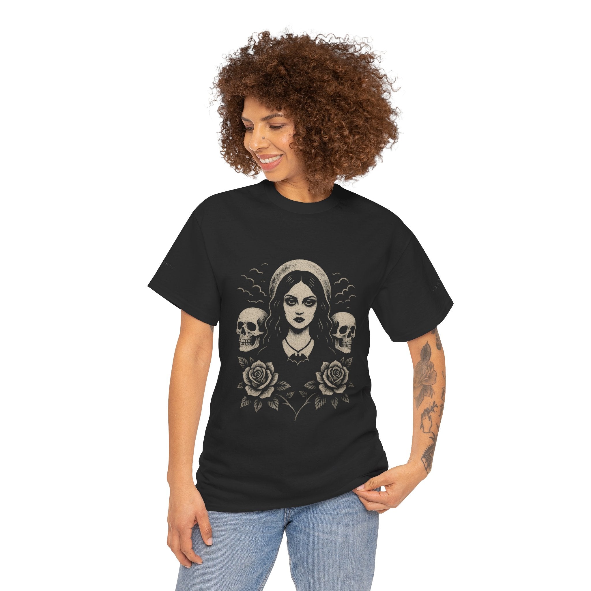 Gothic Rose & Skull Tee